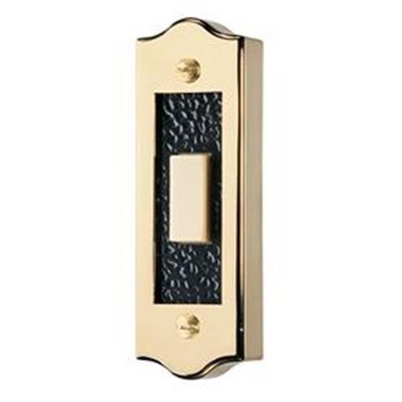 BROAN-NUTONE Broan-Nutone PB19LGL Lighted Rectangular Pushbutton; Polished Brass PB19LGL